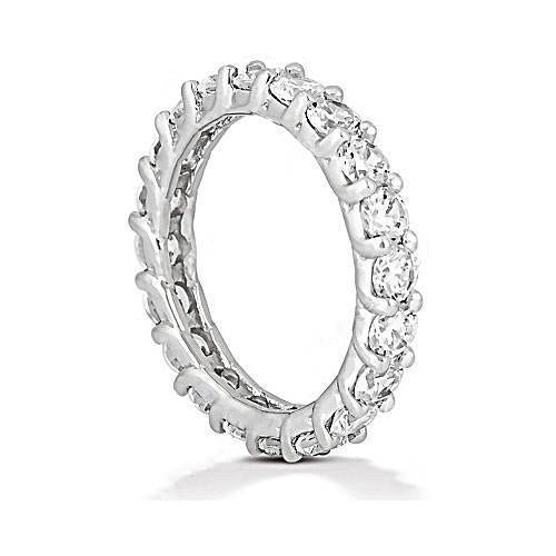 Diamond 3 Carat White Gold Engagement Eternity Band New