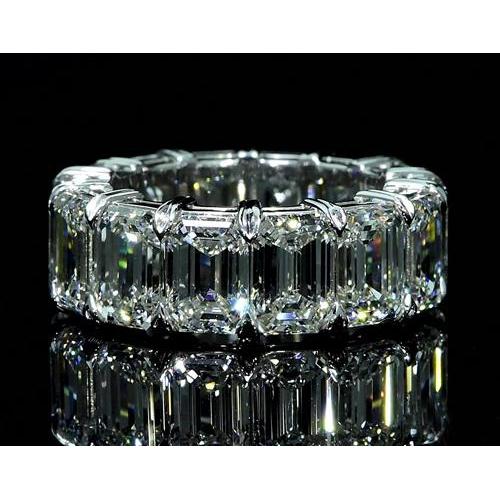 Eternity Band 7 Carats Emerald Cut Eternity Band