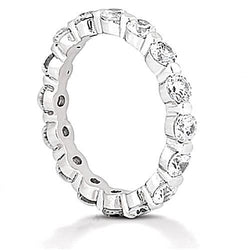 2.40 Carats Round Diamond Eternity Wedding Band Jewelry New