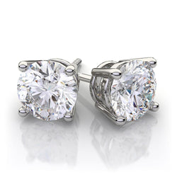 G VS1 Brilliant Cut 5.50 Carats Lab Grown Diamonds Women Studs Earrings