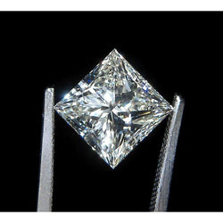 F Vs1 Loose Diamond Princess Cut 3.01 Carats Diamond Loose