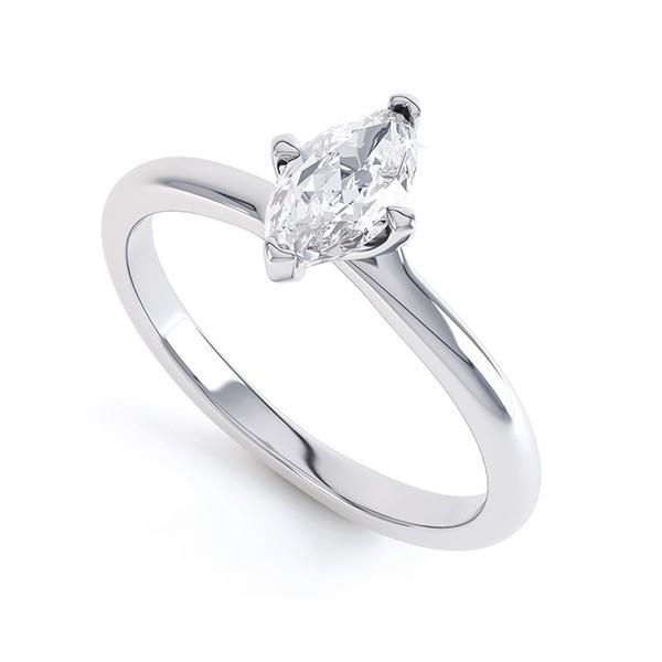 Diamond Wedding Ring White Gold Solitaire Ring