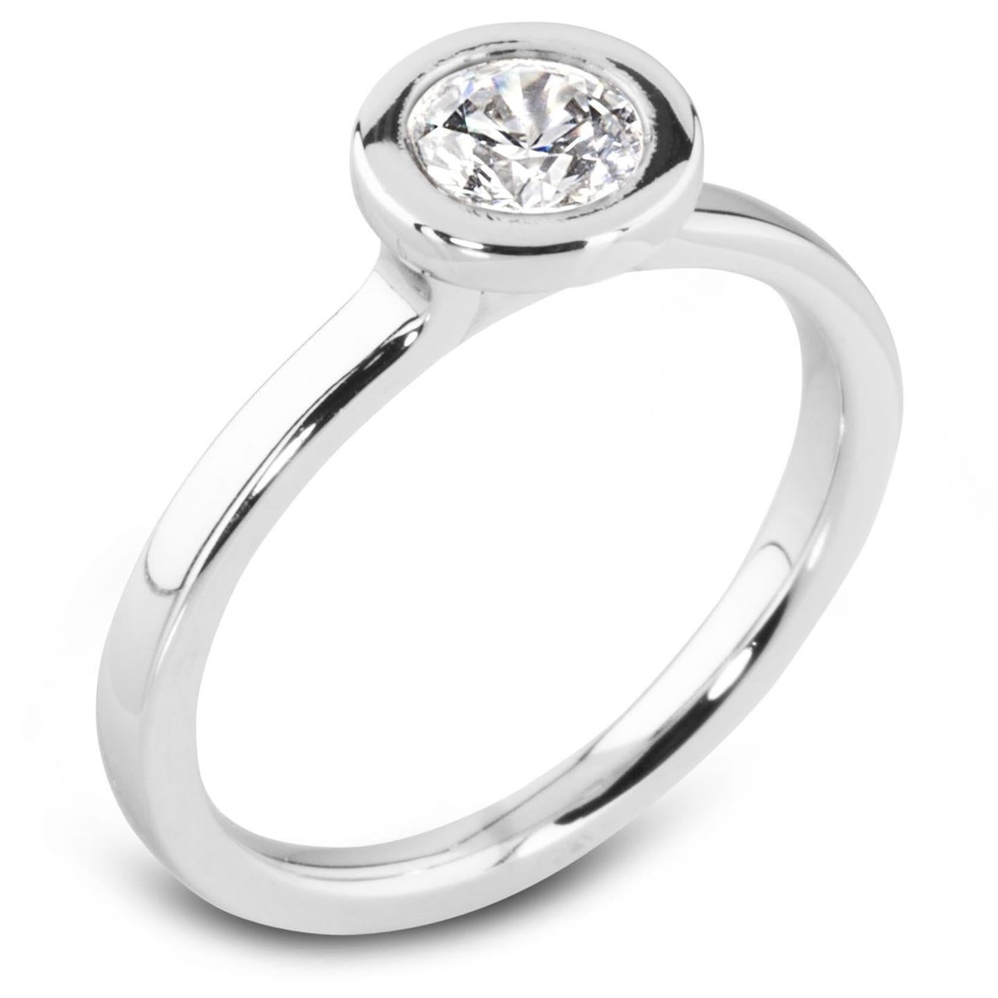 Big Size New High Quality Wedding Solitaire White Gold Diamond Anniversary Ring 