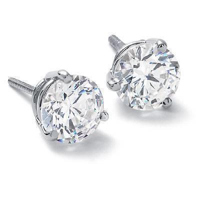  Women Diamond Engagement Ring White Gold  Stud Earrings
