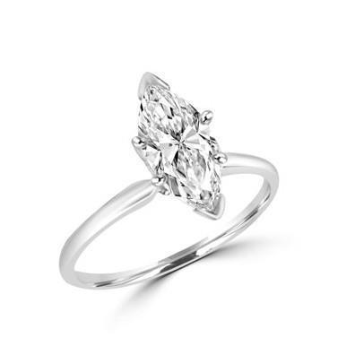 Oval Shape  New High Quality Wedding Solitaire White Gold Diamond Anniversary Ring 