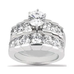 Diamond Engagement Ring 3.06 Ct. Engagement Set Gold