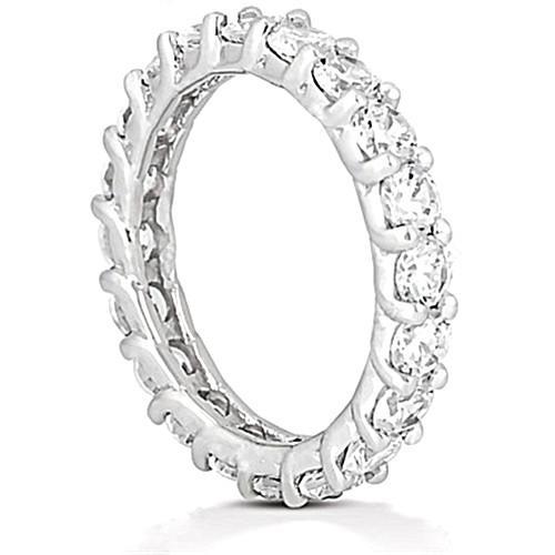 Gold Jewelry Engagement Eternity Band New 2 Ct.Beautiful Diamonds Eternity Band