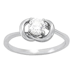 0.50 Carat Diamond Engagement Ring White Gold 14K