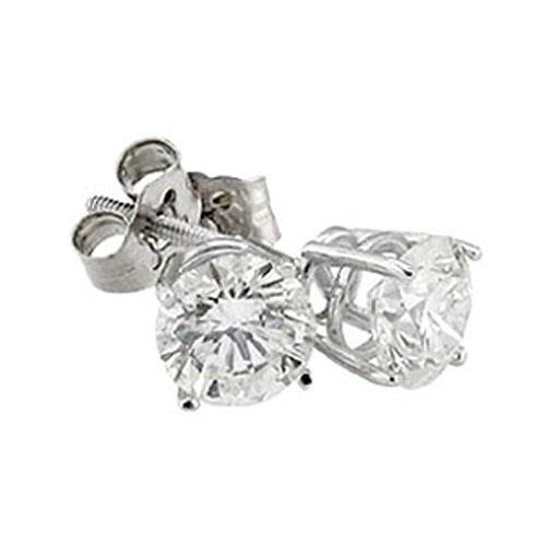 Gorgeous Diamond Studs Earrings 2 Cts Round Stud Earring Stud Earrings