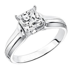 Gorgeous Princess Cut 2.25 Ct Solitaire Natural Earth Mined Diamond Wedding Ring
