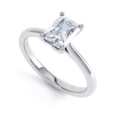 Gorgeous Prong Lady’s Fancy Wedding Engagement White Gold Diamond Solitaire Ring 