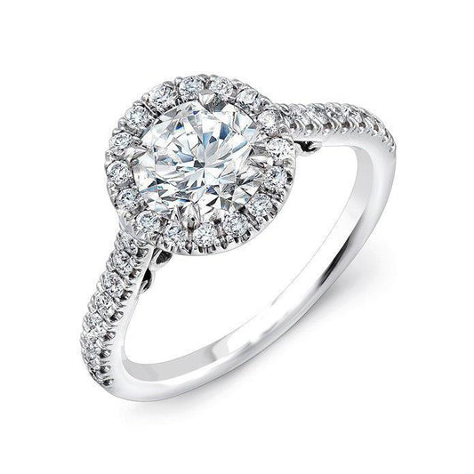 Gorgeous Round Cut 4.20 Ct Diamonds Halo Engagement Ring Gold White 14K Halo Ring