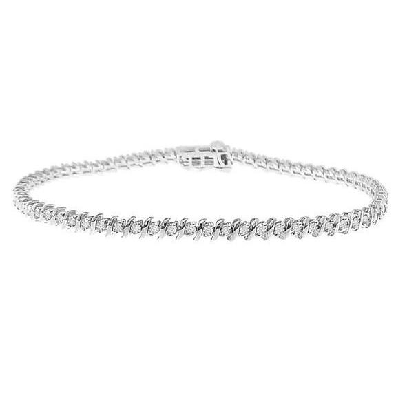 Gorgeous Round Cut 6.50 Ct Diamonds Tennis Bracelet White Gold 14K Tennis Bracelet