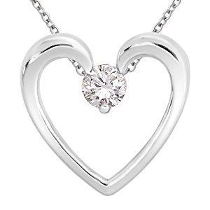 Gorgeous Round Cut Diamond Heart Pendant 1.25 Ct White Gold Jewelry Pendant