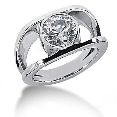Gorgeous Solitaire Diamond Women Ring Anniversary Jewelry 1 Carat Mens Ring
