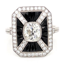 Halo Natural Earth Mined Diamond Engagement Ring 5 Carats Octagon Shape