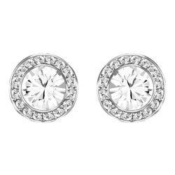 Halo Round Brilliant Cut 2.80 Carats Natural Earth Mined Diamond Ladies Stud Earring
