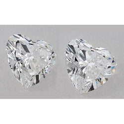 Heart Cut Loose Natural Earth Mined Diamond Pair 2 Carats
