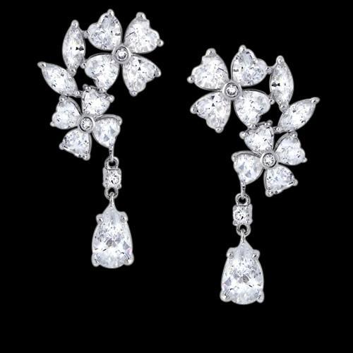 Heart Marquise & Pear Diamonds 2.5 Carat Earring Chandelier Diamond Earring Chandelier Earring