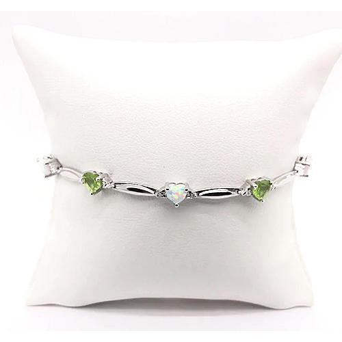 Buy Raw Peridot Bracelet. Pure Natural Silk Bracelet. August Birthstone  Jewelry. Includes a Crystal Info Card. August Birthday Gifts. Prosperity  Online in India - Etsy