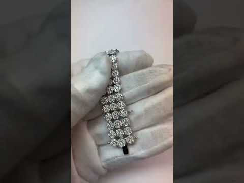 Real  Stacked Diamond Bracelet