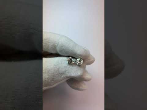   Women Diamond Engagement Ring White Gold  Stud Earrings