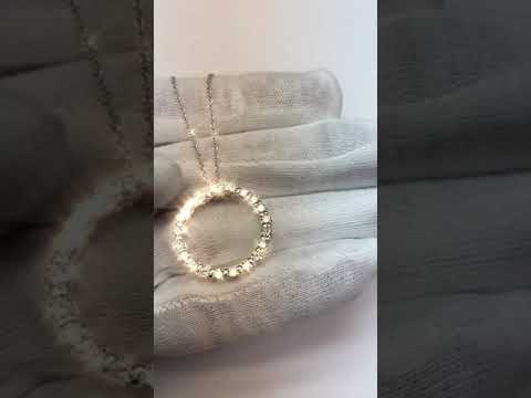 2 Cts. Diamond Circle Of Love Pendant Necklace Without 