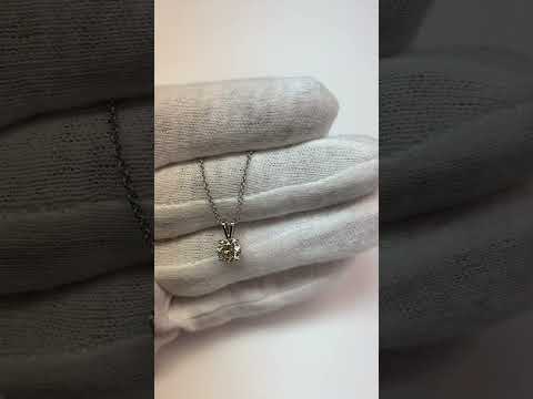 1 Carat Round Cut Diamond Necklace Pendant Solid Gold Fine Jewelry