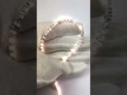 13 Ct White Gold Diamond Tennis Necklace  Success