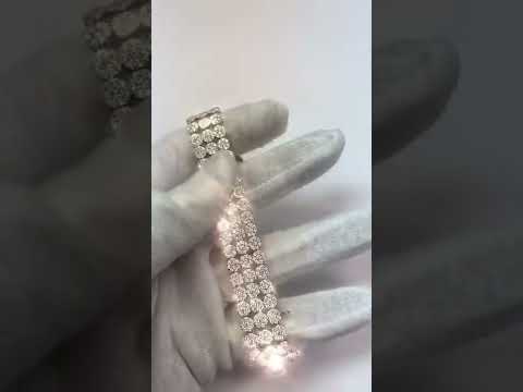 Real  Stacked Diamond Bracelet