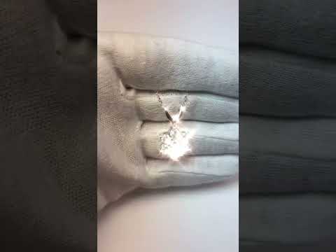 3.5 Ct Diamond Flower Style Necklace Pendant White Gold Women Jewelry