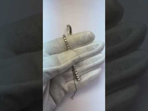 Diamond Bracelet Prong Set White Gold 14K Jewelry