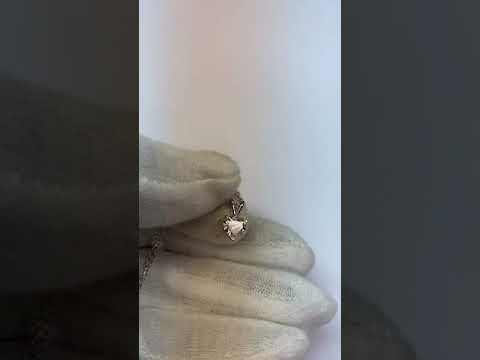 Heart Cut Diamond Necklace Pendant 1 Carat White Gold 14K  Jewelry