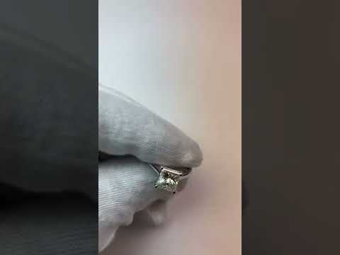 Women Jewelry Sparkling Unique Solitaire White Gold Diamond Anniversary Ring 
