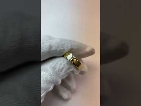  Ring Oval Diamond 1.50 Carats Yellow Gold Jewelry