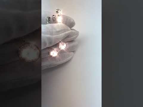 Diamond Drop Earrings White Gold 14K 6.75 Carats