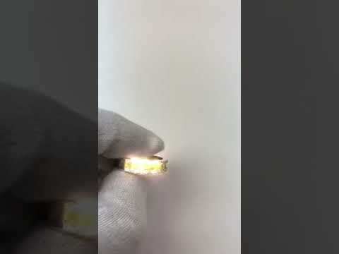 Canary Yellow Diamond Emerald Cut & Round Gold Band 3.25 Carats
