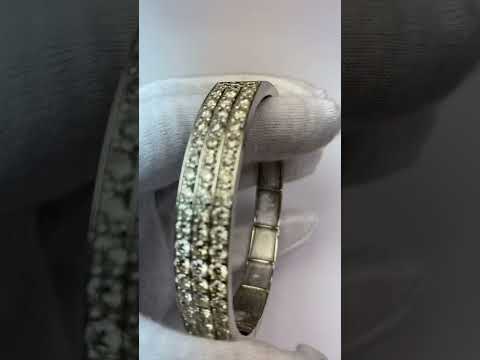  Diamond Bangle 10.25 Carats Gold Jewelry