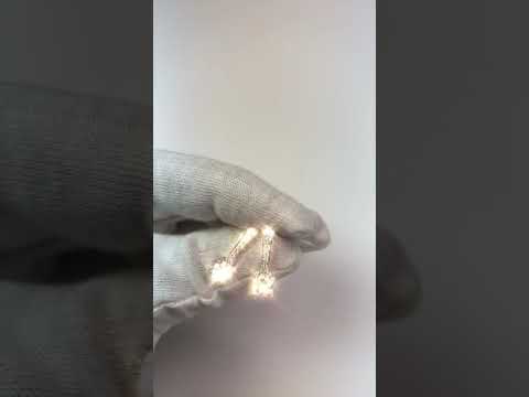 3 Carat Diamond Drop Earring Pair Diamond