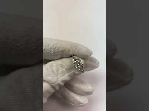 Antique Style 3 Stone Ring Old Mine Cut & Trillion Diamond 2.25 Carats