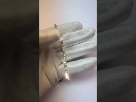 Products 5 Carat Diamond Bracelet Prong Set White Gold 14K Jewelry
