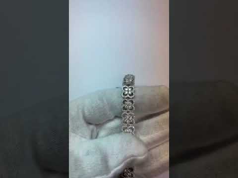 Real  8.60 Carats Round Diamonds Tennis Bracelet White Gold 14K