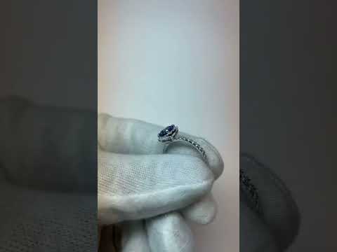 Cushion Shape 2.25 Carats Tanzanite With Diamond Wedding Ring Jewelry