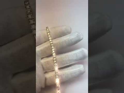 Real  6 Ct Round Cut Diamond Tennis Bracelet White Gold Jewelry