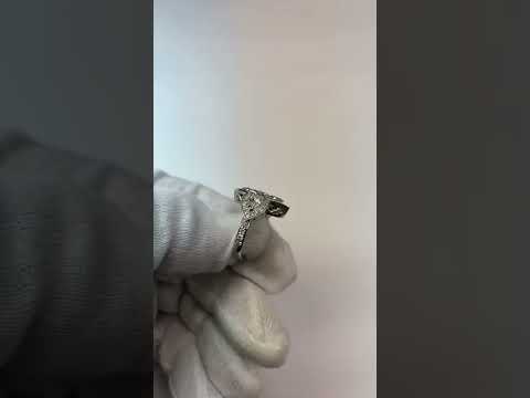 3 Stone Halo Ring With Pear and Marquise Diamonds 7.45 Carats