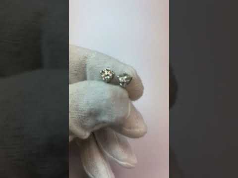  Engagement Ring White Gold  Stud Earrings