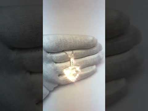 Trillion Shape Halo Diamond Pendant Necklace Without Chain 1.50 Ct. WG