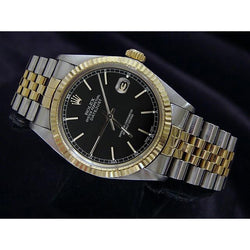 Jubilee Bracelet Date Just Rolex Men's Watch Stick Dial QUICK SET