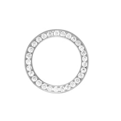 Ladies 31 Mm Round Diamond Bezel To Fit Rolex watch 31MM Model 278240 18K White Gold