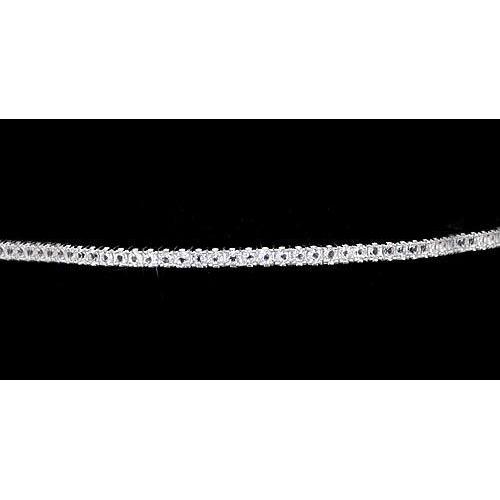 Ladies Diamond Bracelet 5 Carats F Vs1 White Gold Jewelry Tennis Bracelet